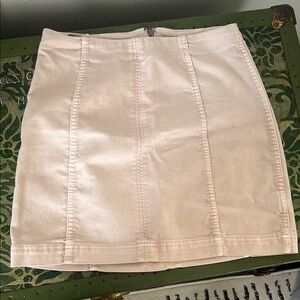 Free People Light Pink Mini Pencil Skirt